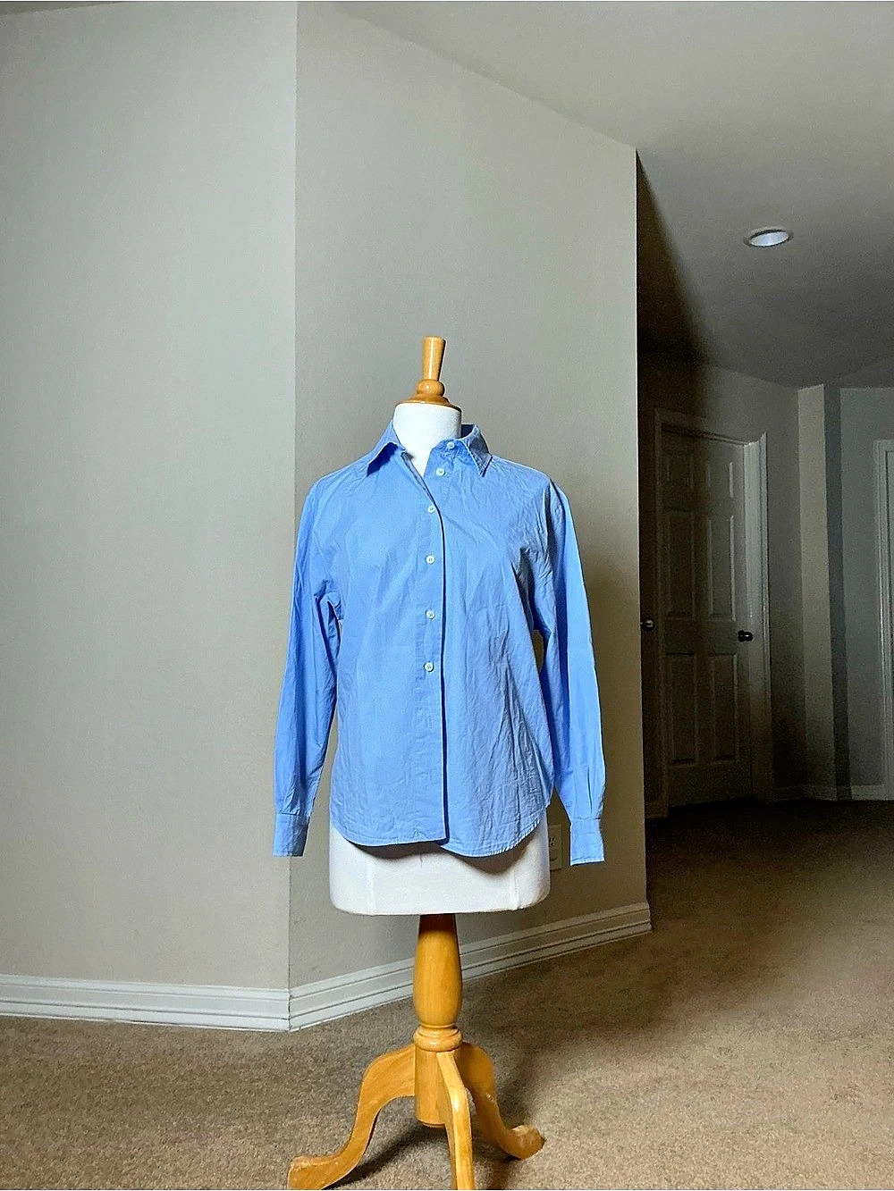 Massimo Dutti Blue Button Down Shirt